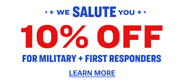 Learn more about Academy's discount for Military Veterans.