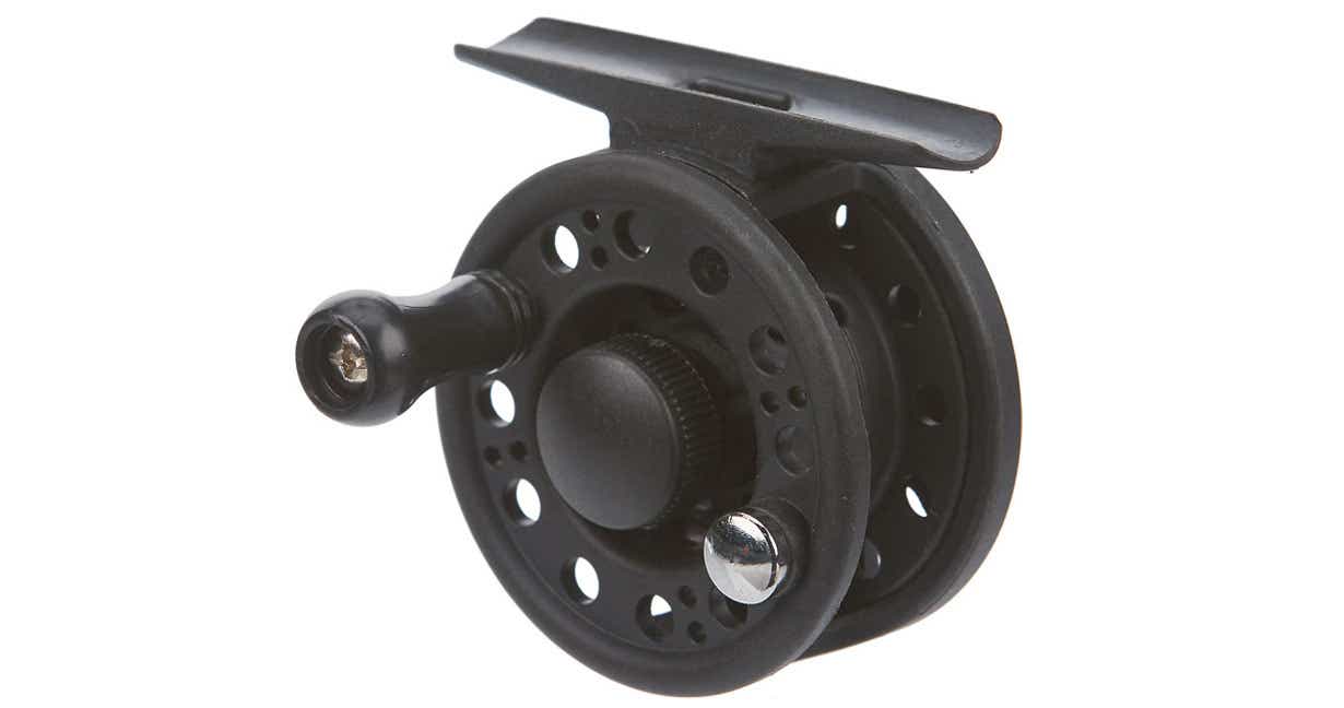 B 'n' M Buck's Best Ultra-Lite Crappie Fly Reel on display