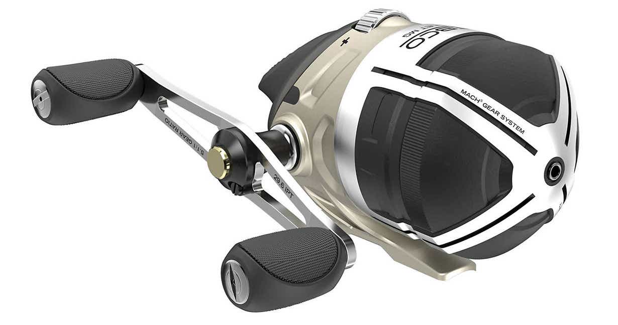 Zebco Bullet MG Spincast Reel on display