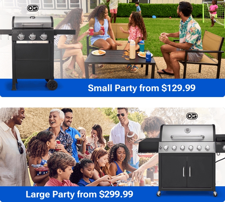 Host for less. Small party from $129.99. Large Party from $299.99
