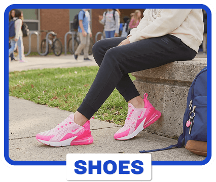 Shop girls' shoes for school.