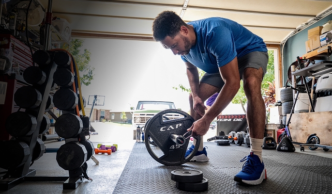 Explore at home fitness equipment.