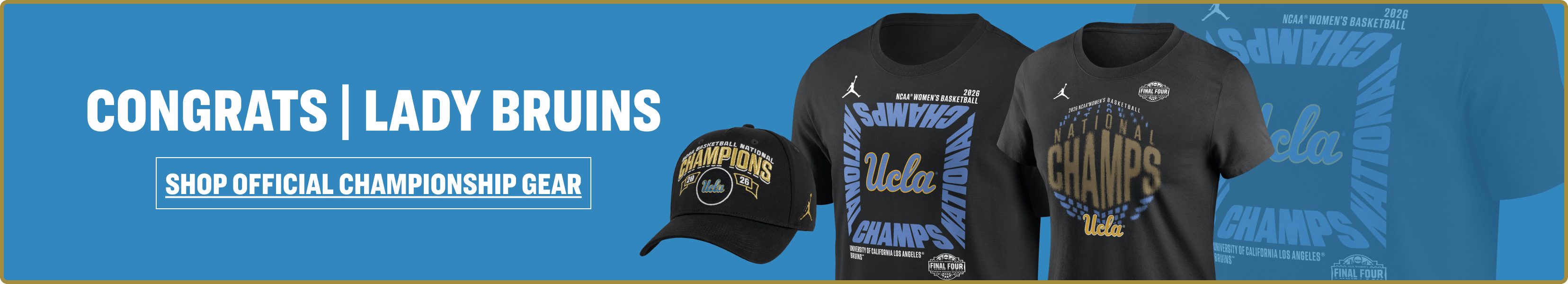 UCLA Bruins NCAA Women's Championship banner