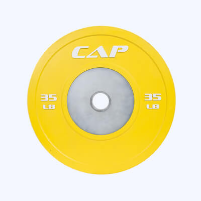 CAP Barbell Olympic Rubber Competition Bumper Plates with Steel Inserts