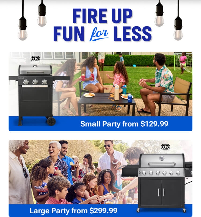 Host for less. Small party from $129.99. Large Party from $299.99