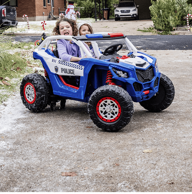 Freddo Police UTV 24V 2-Seater Ride-On Car