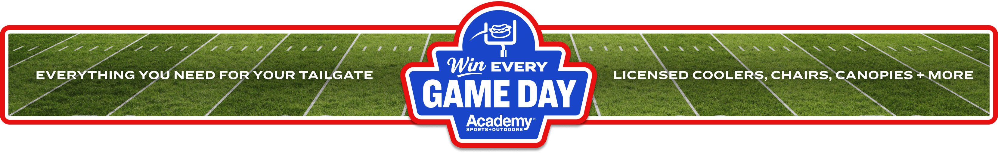 Win every game day. Shop everything you need for your tailgate. Licensed coolers, chairs, canopies and more.