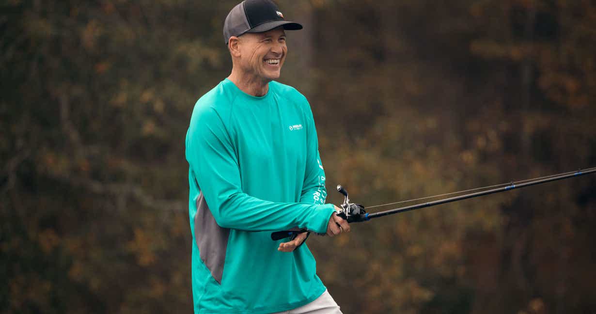 Man with a fishing rod