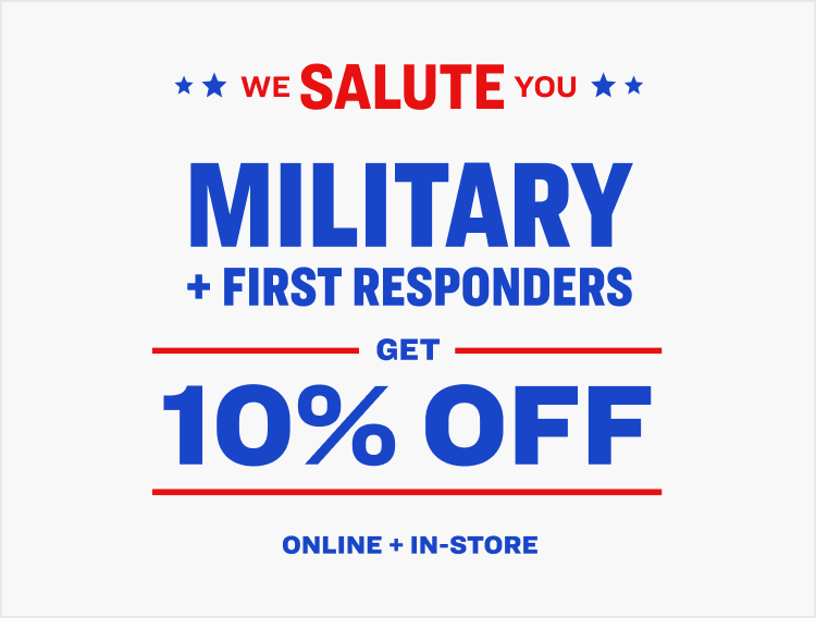 10% Off for Military + First Responders