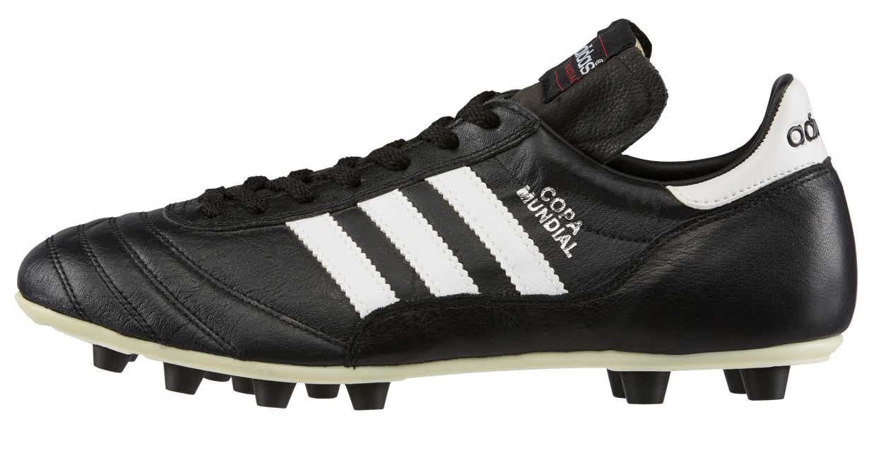 the adidas Men's Copa Mundial FG Soccer Cleats on display