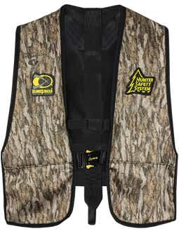 The Hunter Safety System Youth Lil' Treestalker Mossy Oak Treestand Harness on display