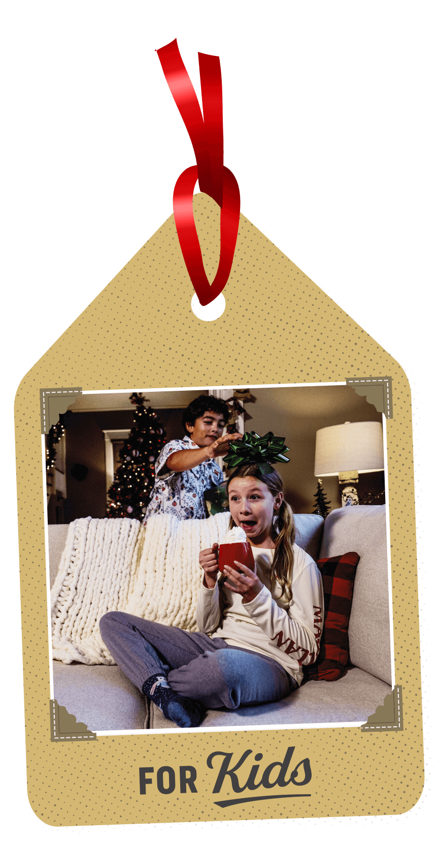 A child opening a gift, representing gifts for kids.