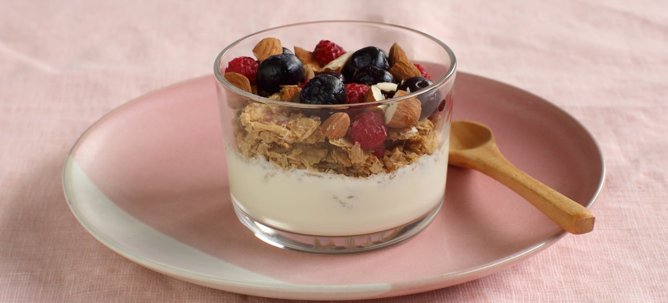Berry breakfast trifle