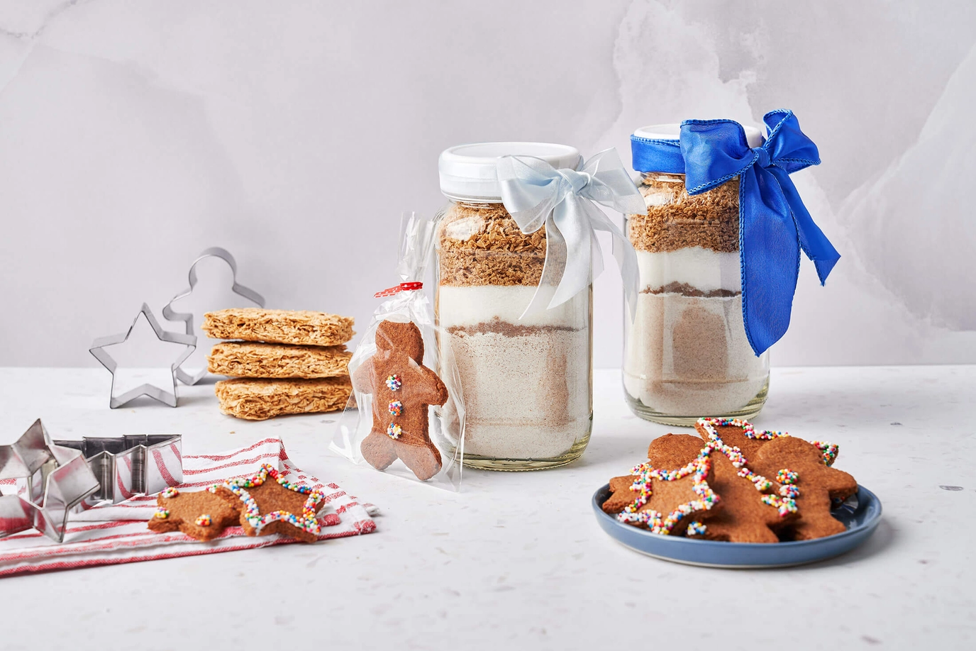 Gingerbread Cut-Outs Gift Jar