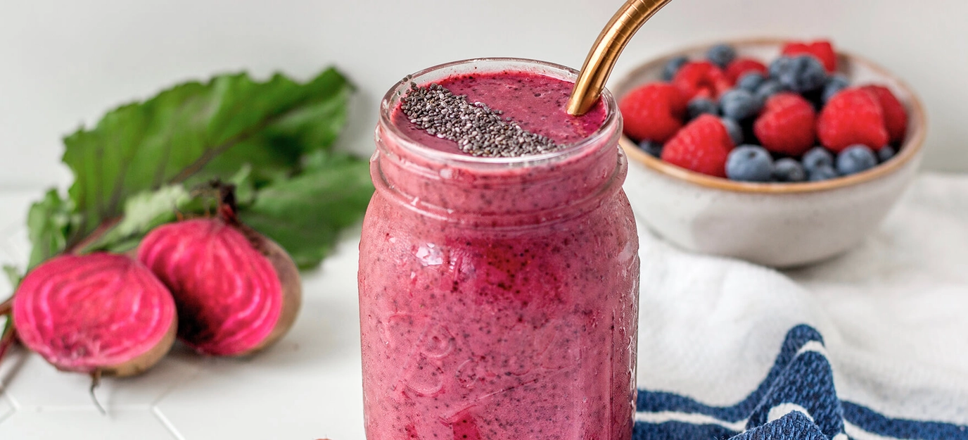 Purple reign - beetroot and berry smoothie