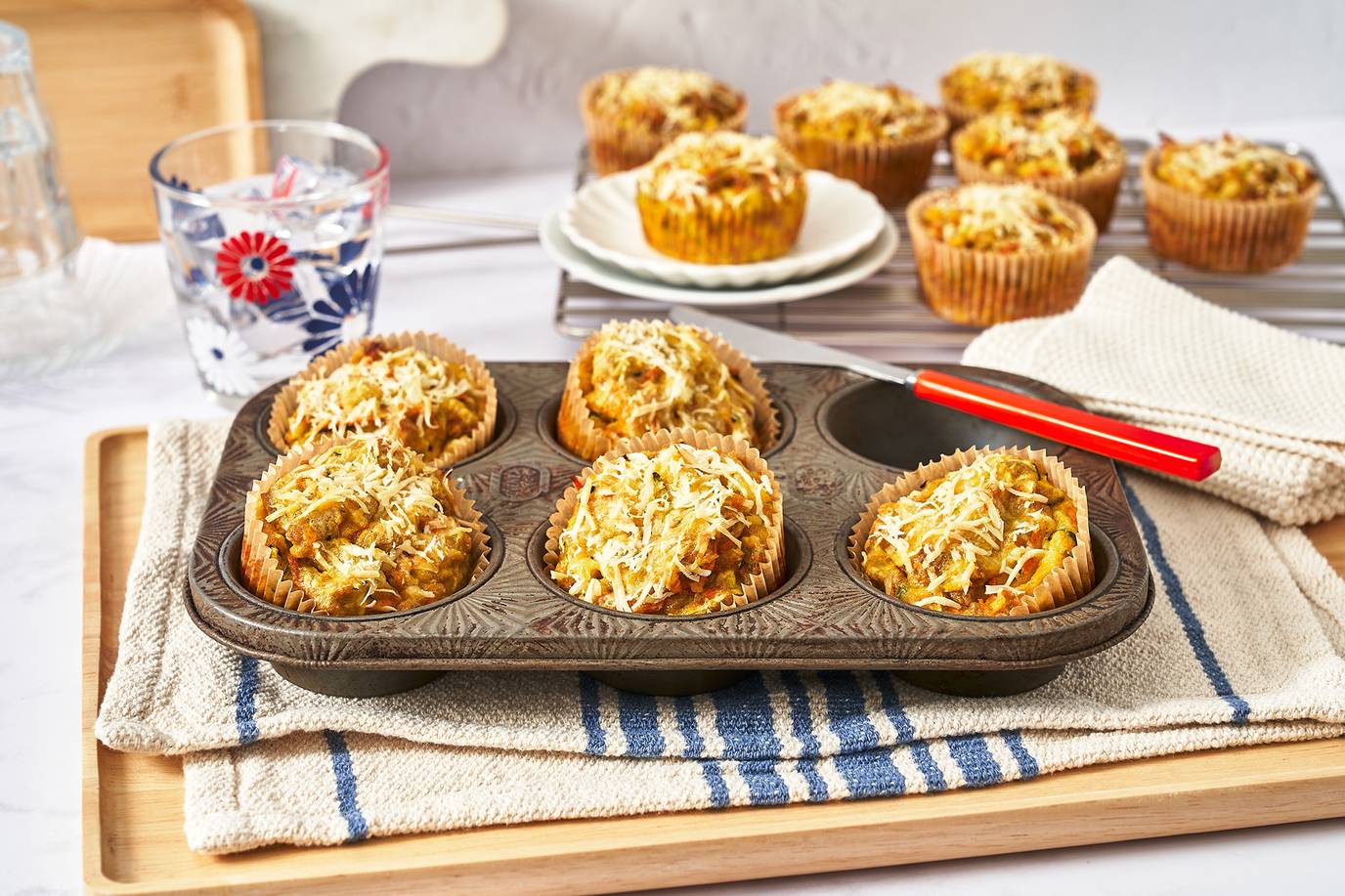 Zucchini & Carrot Frittata Muffins