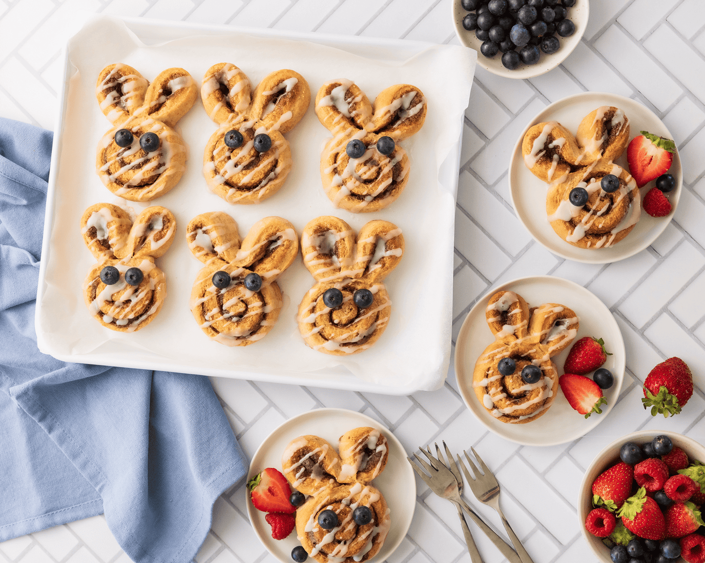 Weet-Bix Easter Bunny Cinnamon Rolls