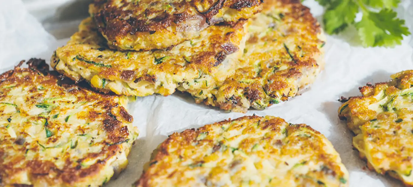 Lentil & courgette patties