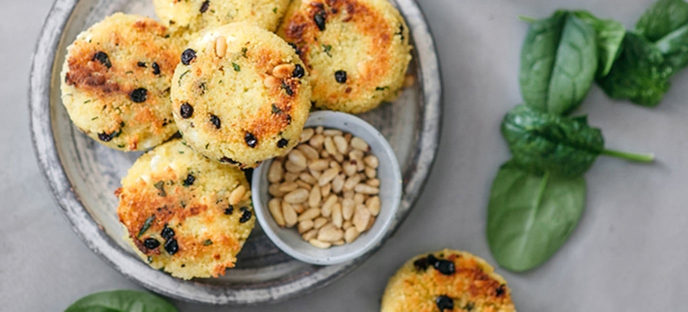 Moroccan couscous cakes