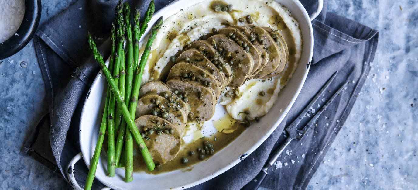 Vegie Roast with Caper Mint Jus
