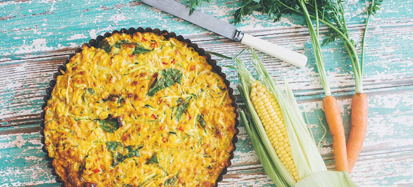 Spring vegetable pie