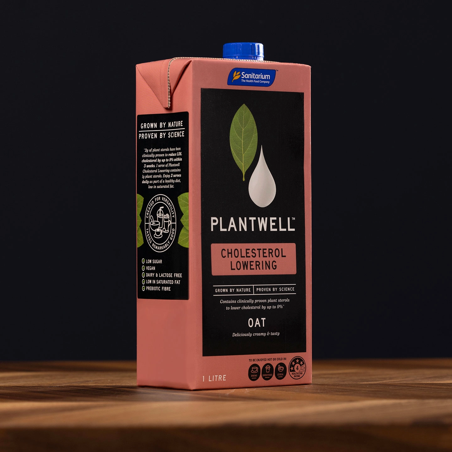 Plantwell Oat Milk on table