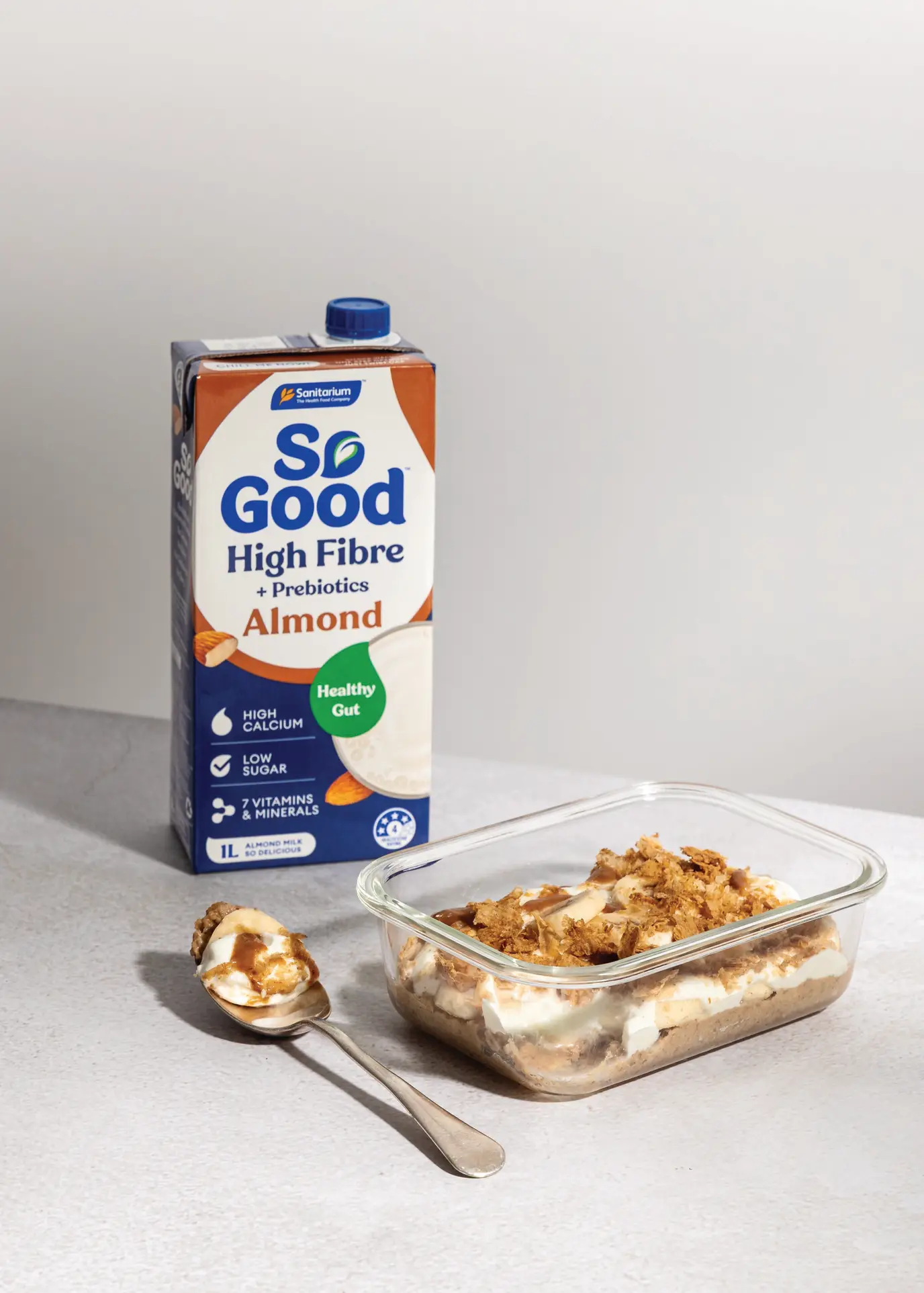 Gut friendly banoffee overnight Weet-Bix