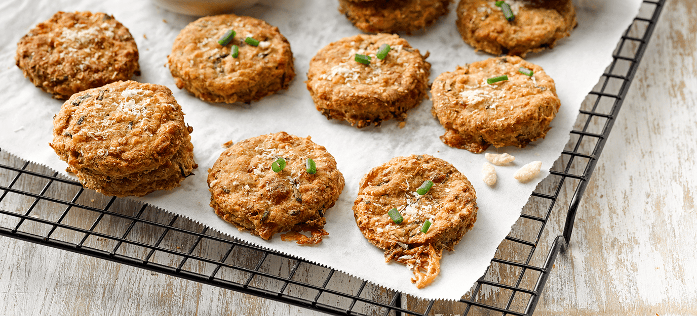 Ricies™ cheese and chive biscuits