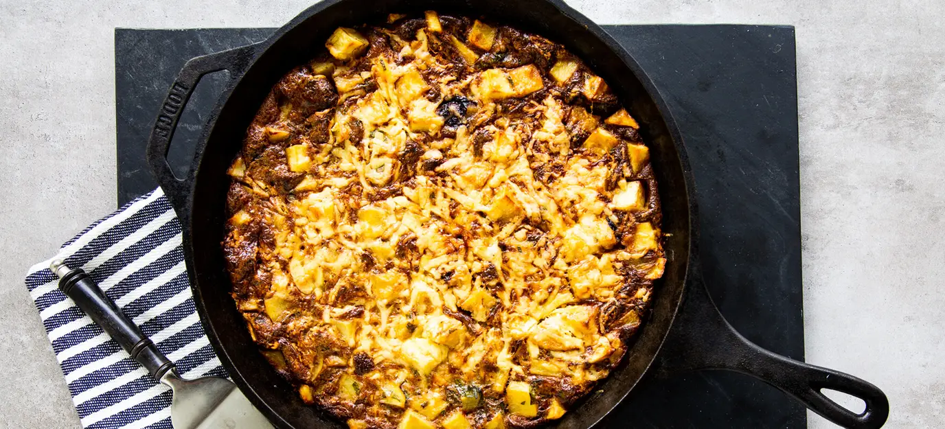 Marmite and potato frittata