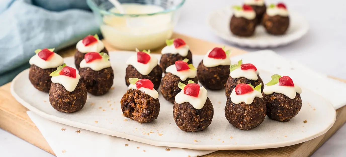 Plum pudding truffles