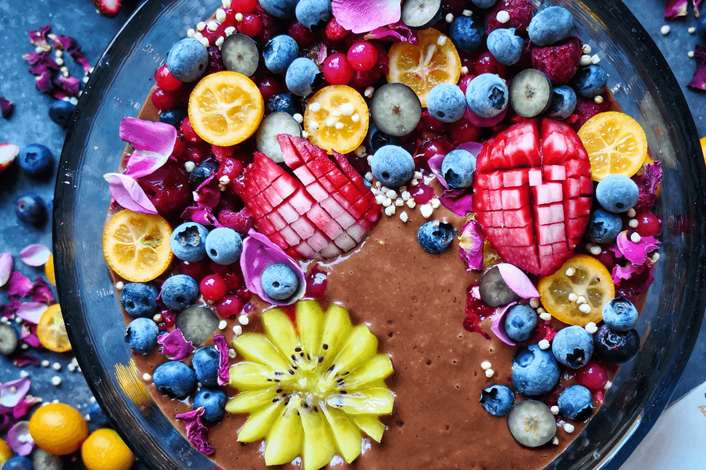 Chocolate PB&J smoothie bowl Chocolate PB&J smoothie bowl