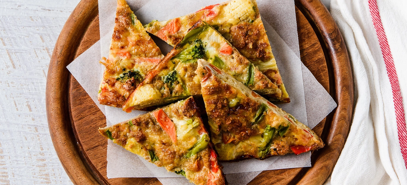 Rainbow vegie slice Rainbow vegie slice