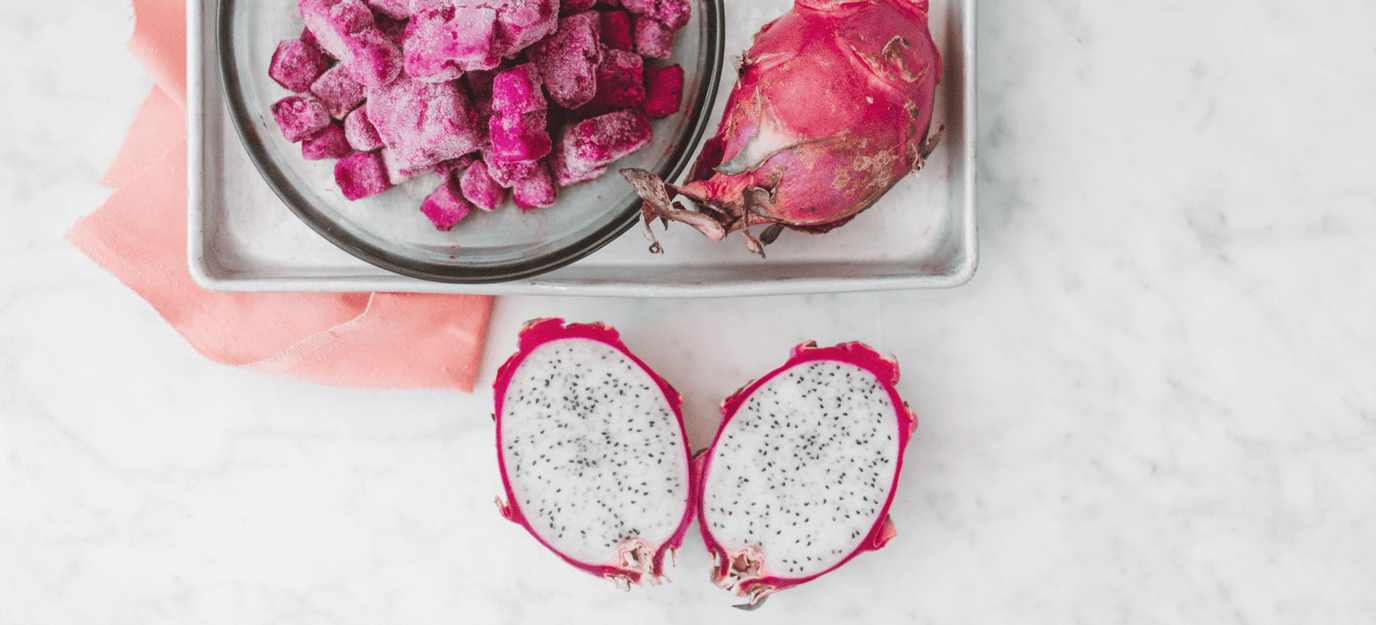 Dragon fruit (pitaya) nicecream