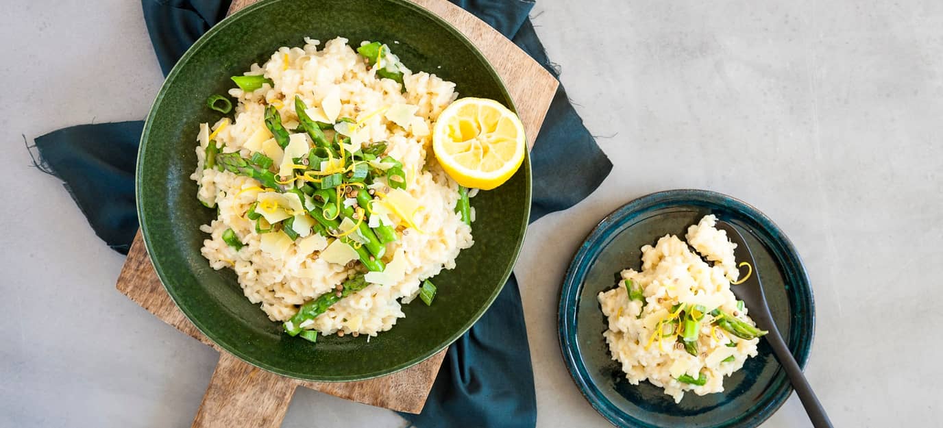 Asparagus and parmesan risotto