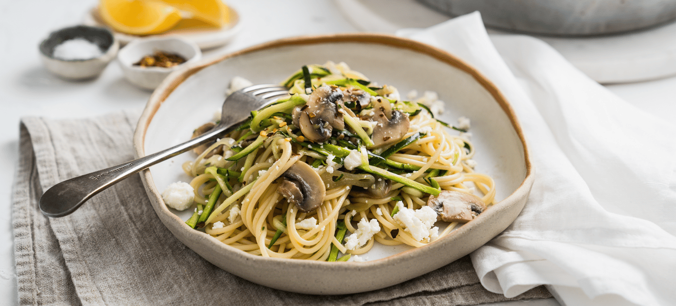 Zucchini and feta pasta Zucchini and feta pasta