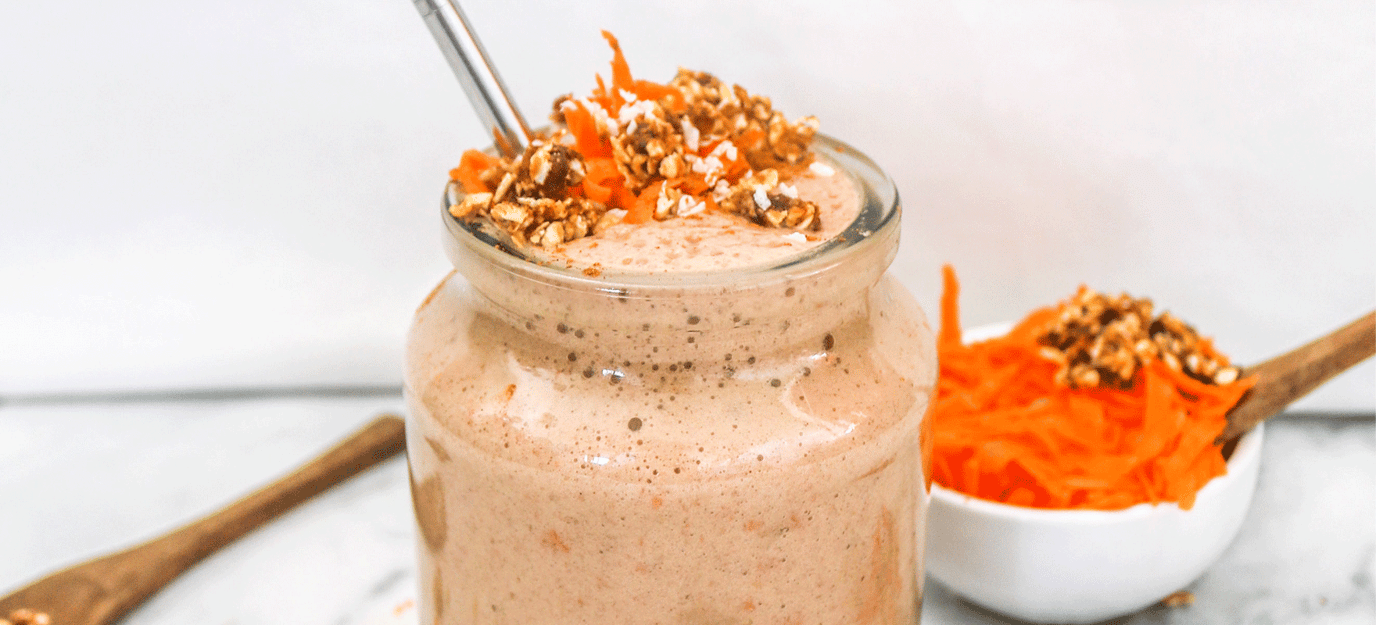 Carrot cake protein smoothie
