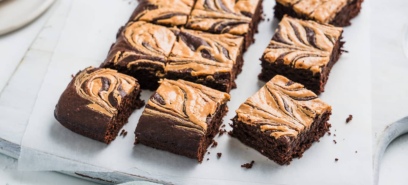 Peanut butter brownies