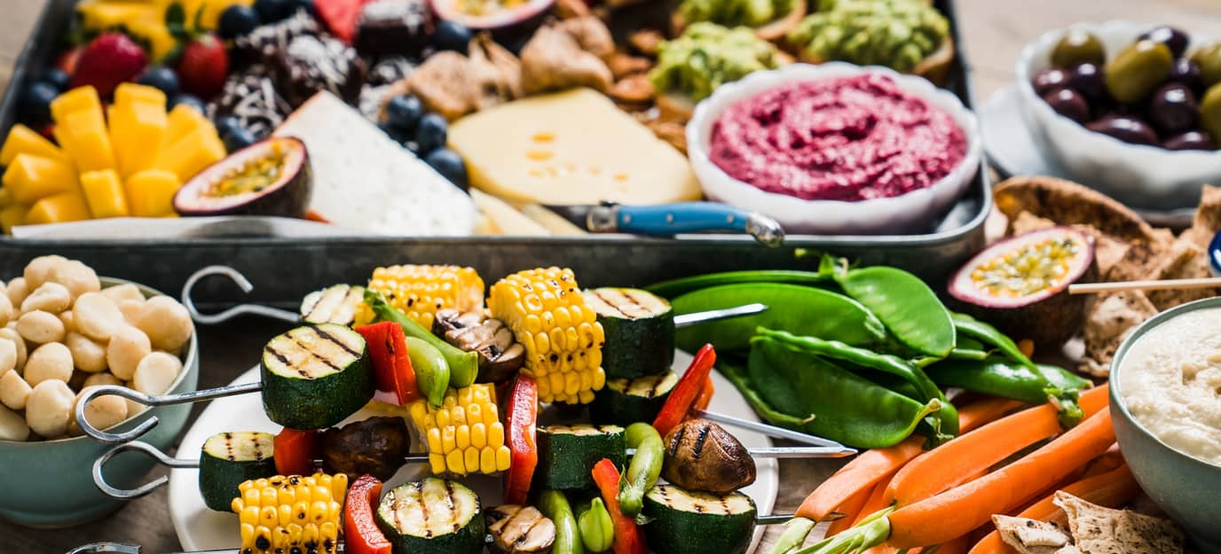 Summer BBQ grazing platter