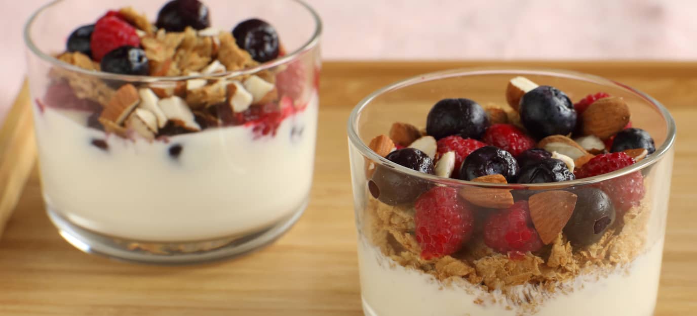 Berry breakfast trifle