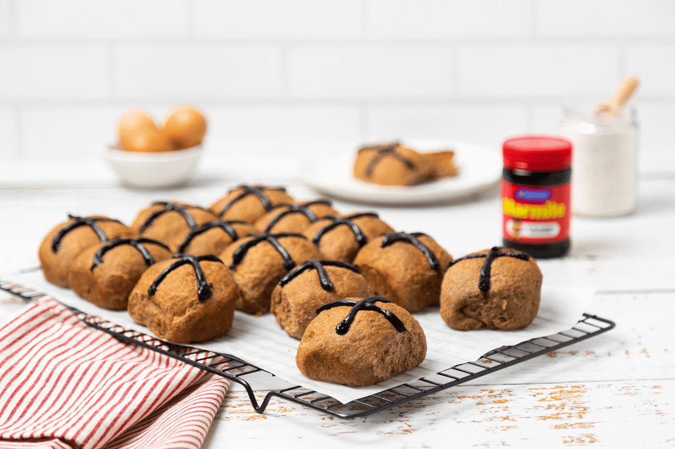 Marmite Hot Cross Buns