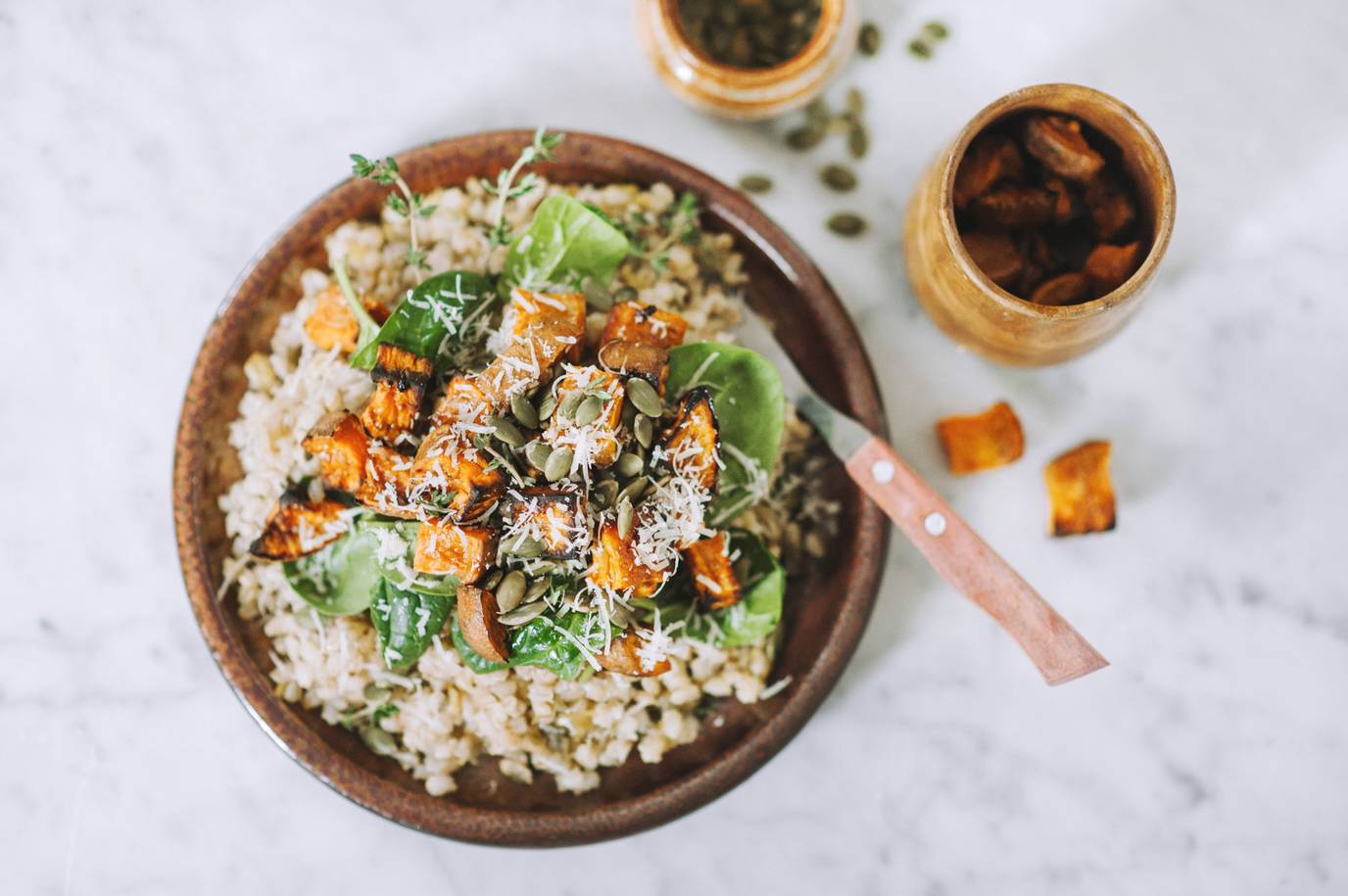 Sweet potato and pearl barley risotto Sweet potato and pearl barley risotto