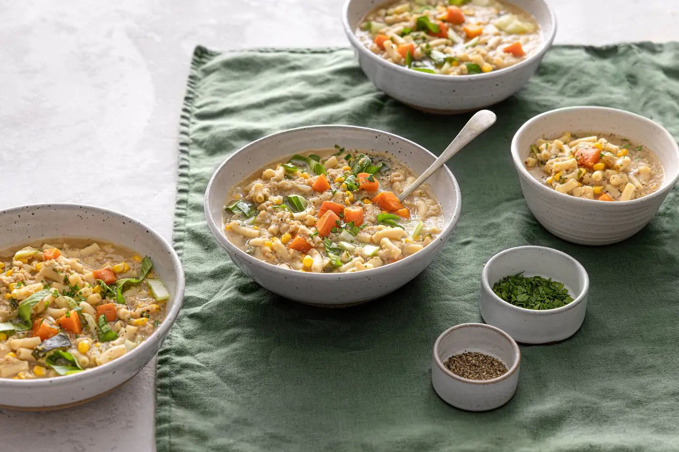 Shredded Vegie Roast and Vegetable Soup