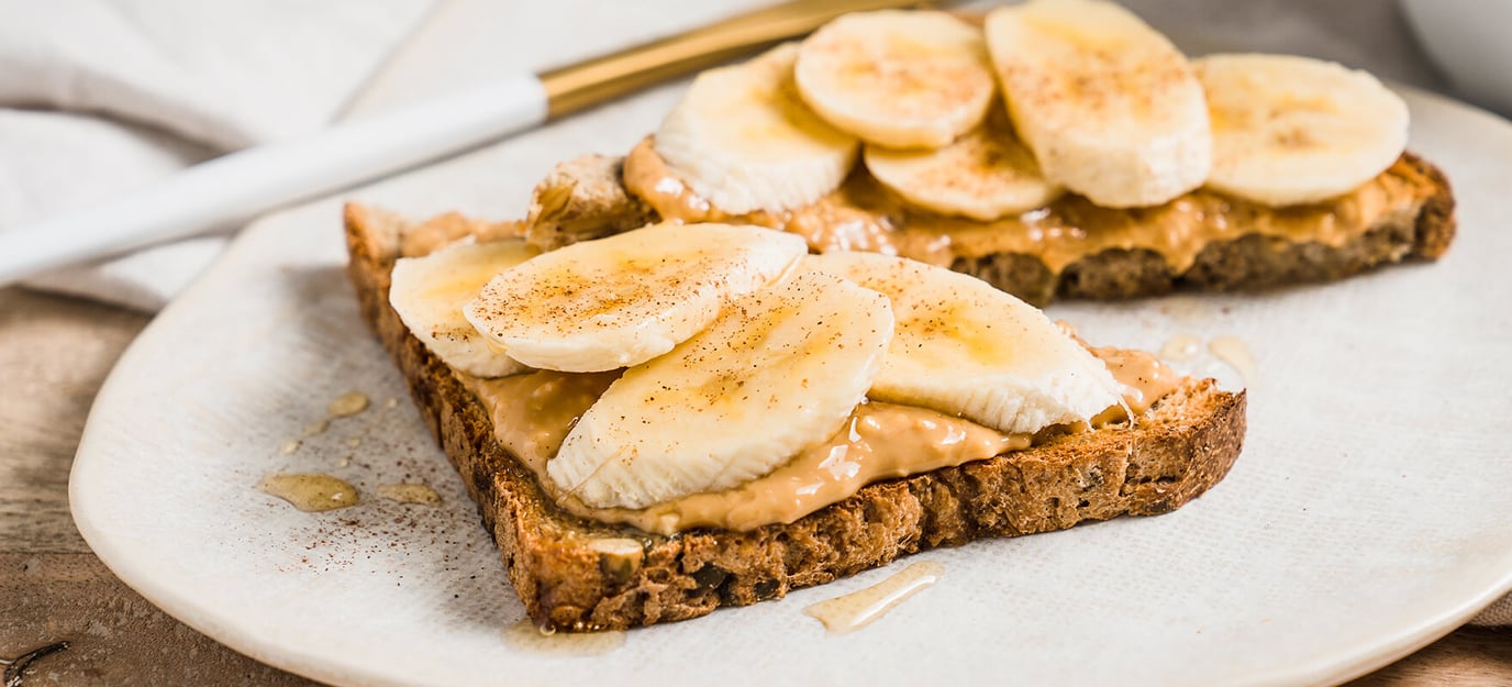 Nutilicious peanut butter & banana toast