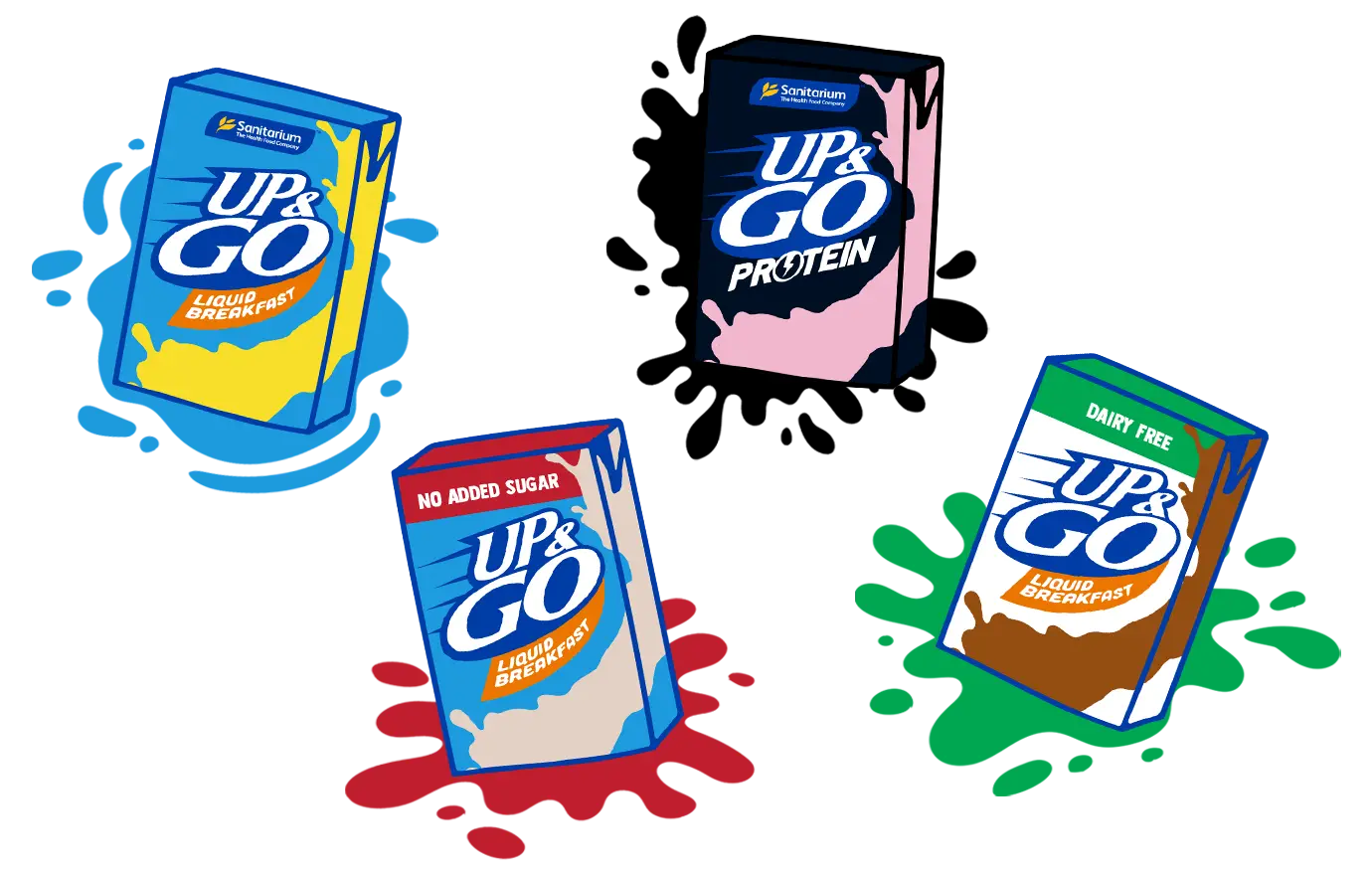 UP&GO Liquid Breakfast product range