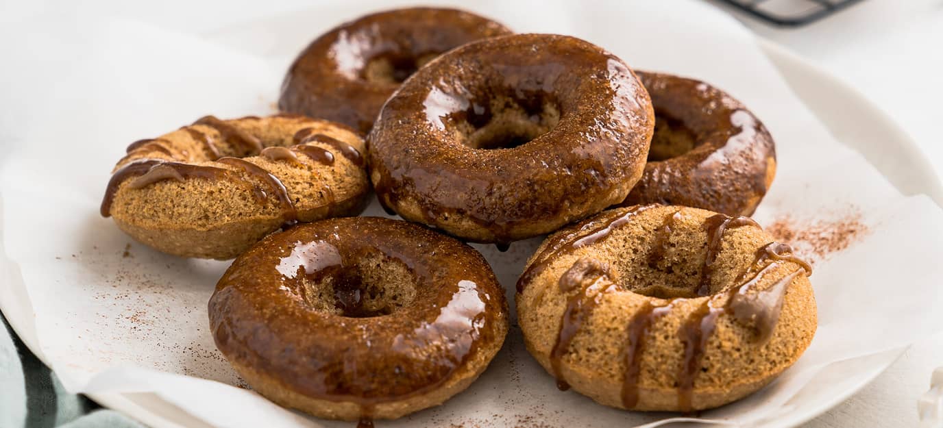 Baked chai donuts