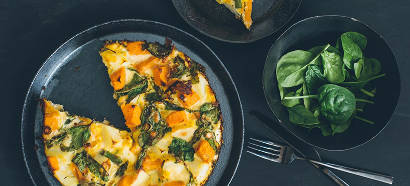 Fresh vegetable frittata