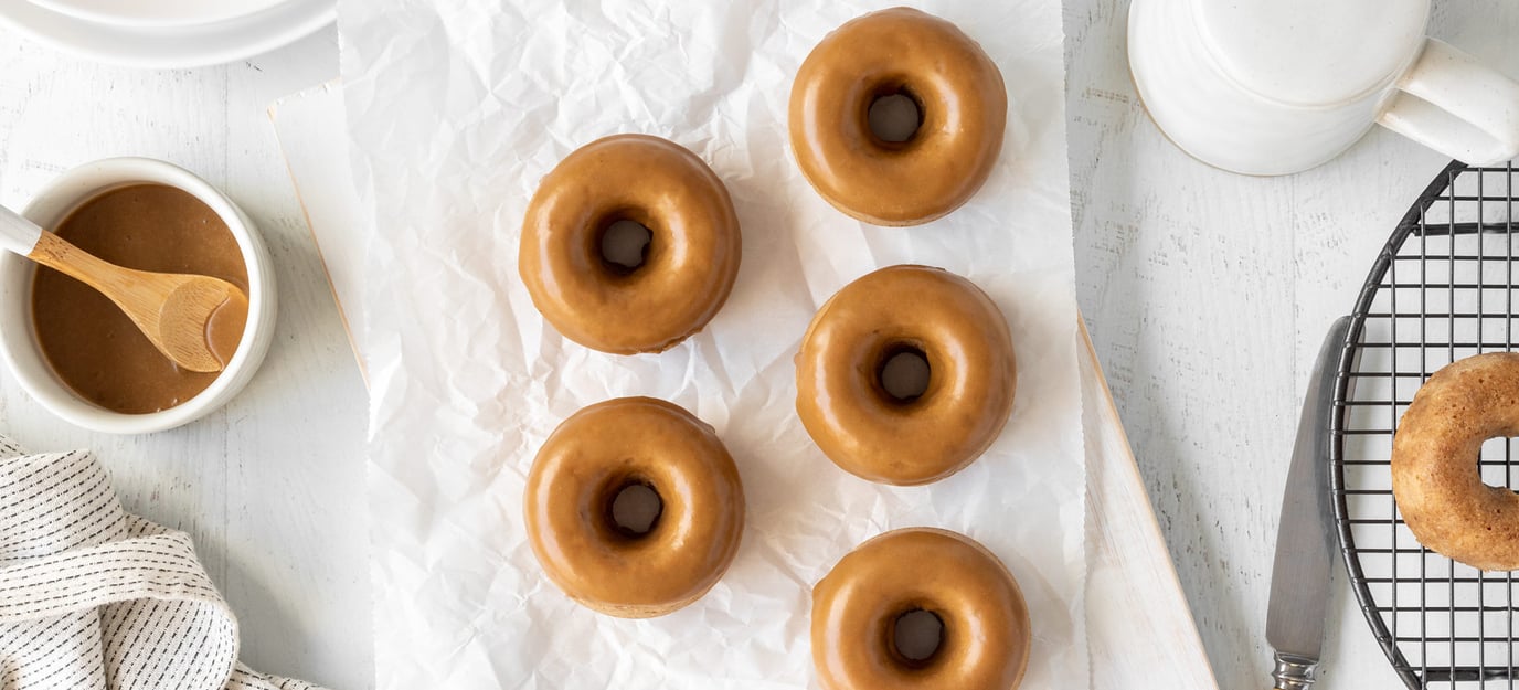 Sweet and salty marmite doughnuts