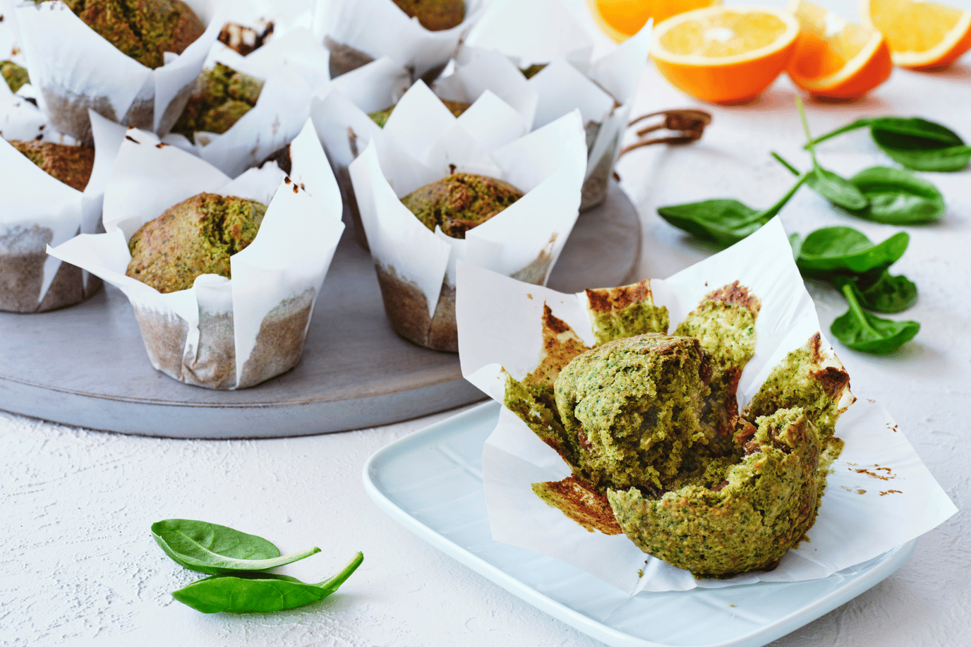 Green smoothie muffins Green smoothie muffins