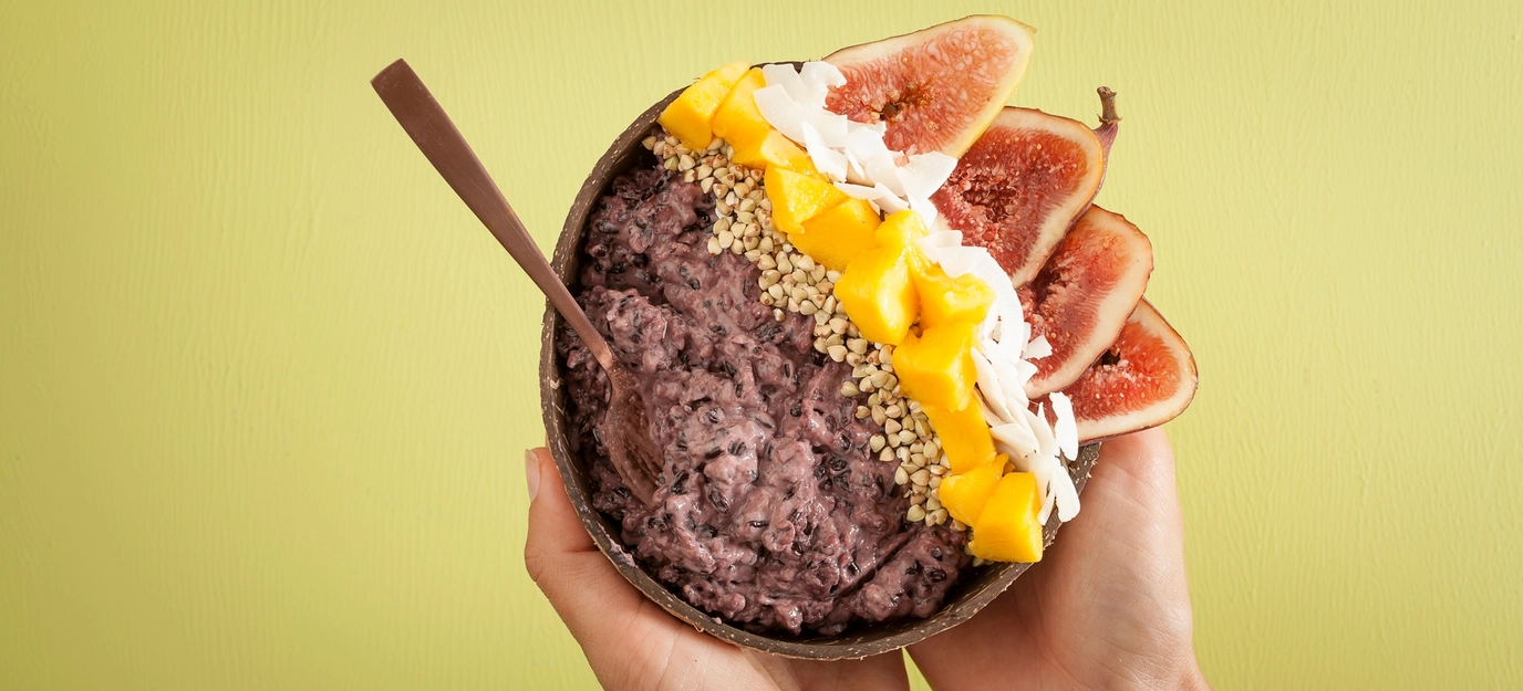 Coconut black rice bowls Coconut black rice bowls
