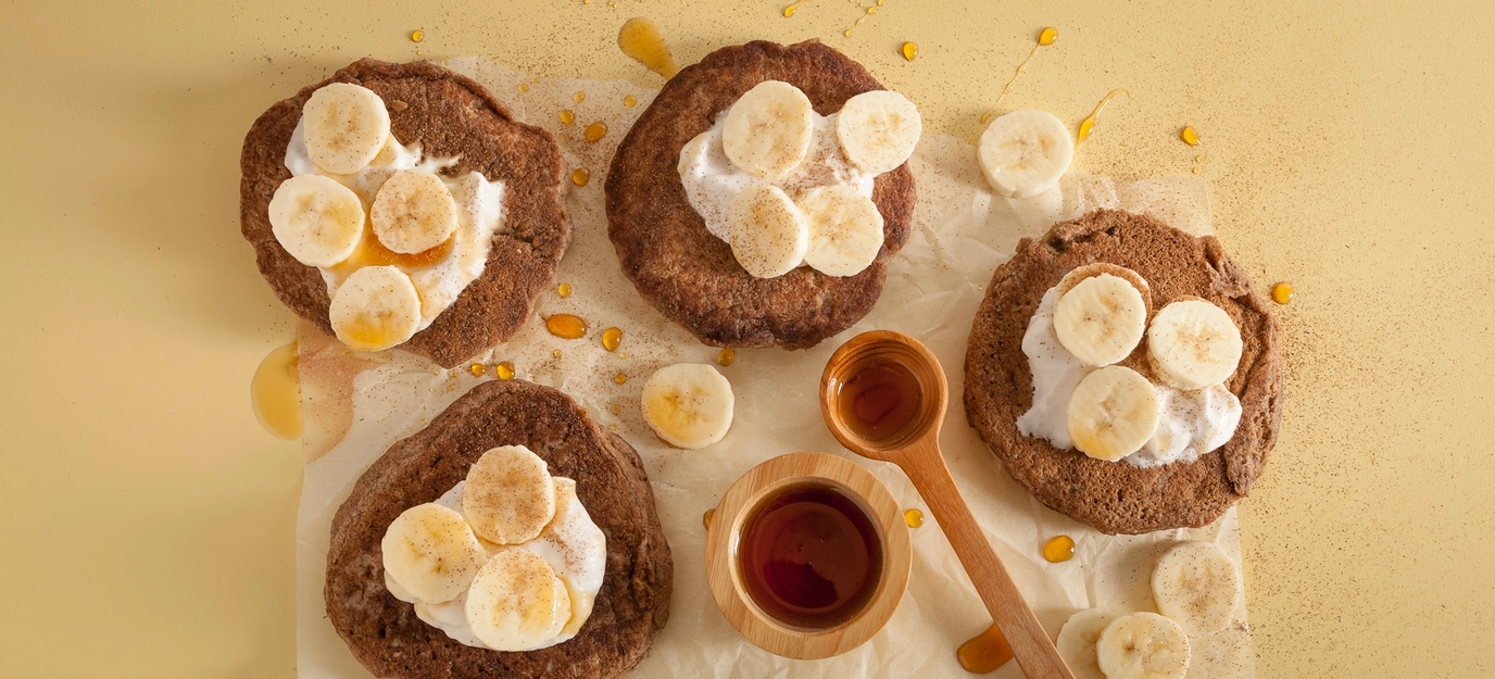 Vegan buckwheat protein pancakes Vegan buckwheat protein pancakes